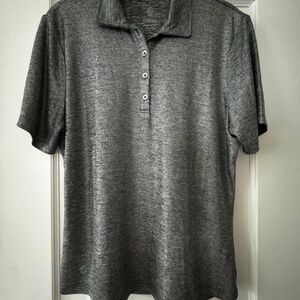 GG Blue Metallic Golf Shirt